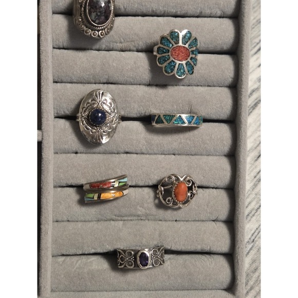 Zuni Southwestern Rings Lot
